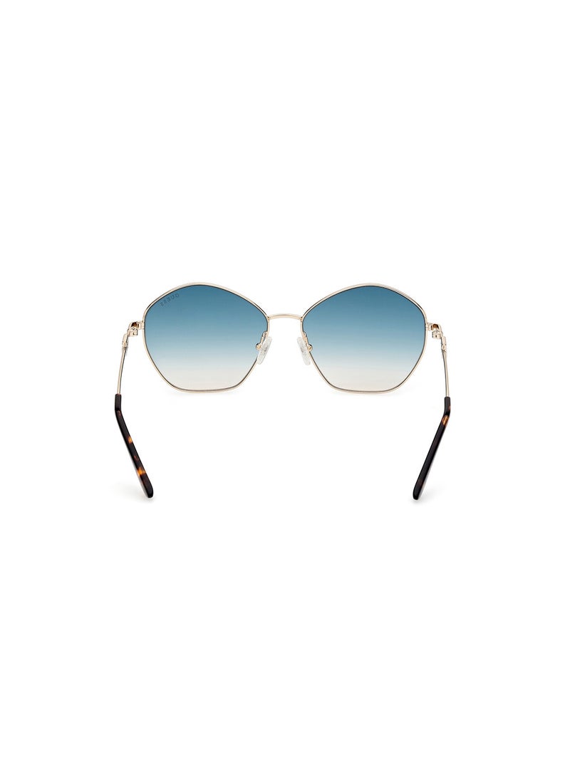 GUESS نظارات شمسية للنساء مع حماية من الأشعة فوق البنفسجية - GU790732P59 - حجم العدسة: 59 مم - Image 5